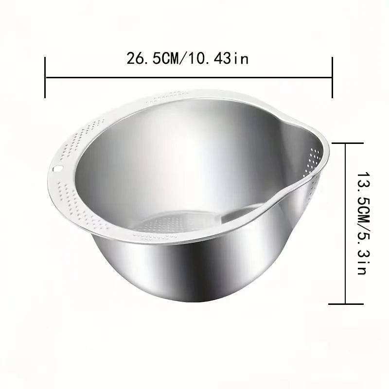 RiceRinsePro™ – Pro Stainless Steel Rice Washer Bowl - PRO COOK GEAR