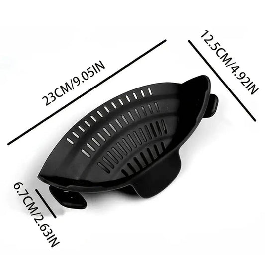 SnapStrain™ – Adjustable Clip-On Strainer for Pots & Bowls - PRO COOK GEAR