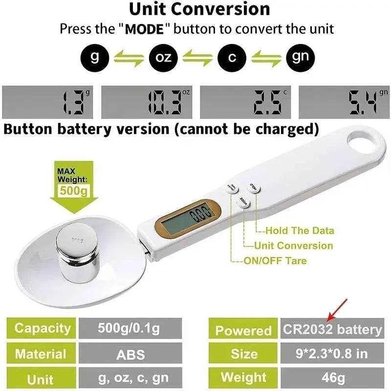 ProCook Precision Digital Spoon Scale – Accurate & Easy-to-Read - PRO COOK GEAR
