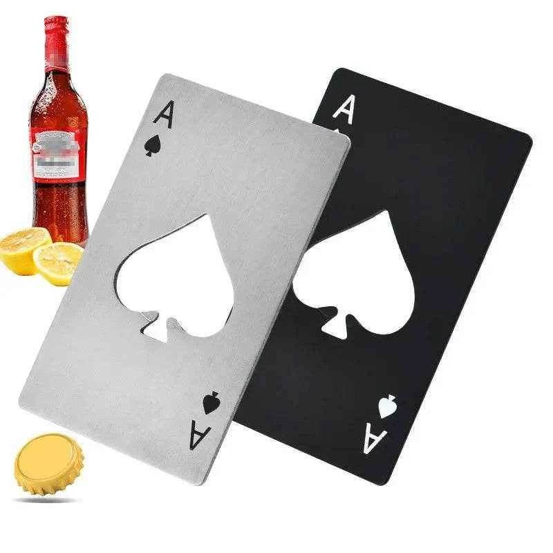 AcePop™ – Stainless Steel Poker Card Bottle Opener - PRO COOK GEAR