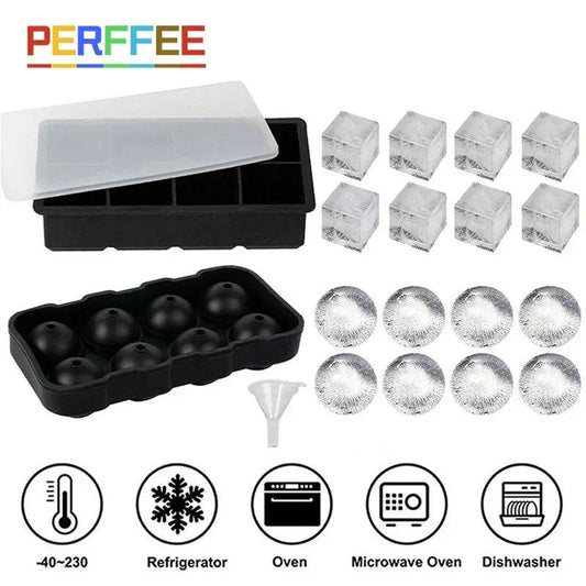 IceCraft™ – Food-Grade Silicone Sphere & Cube Ice Makers - PRO COOK GEAR