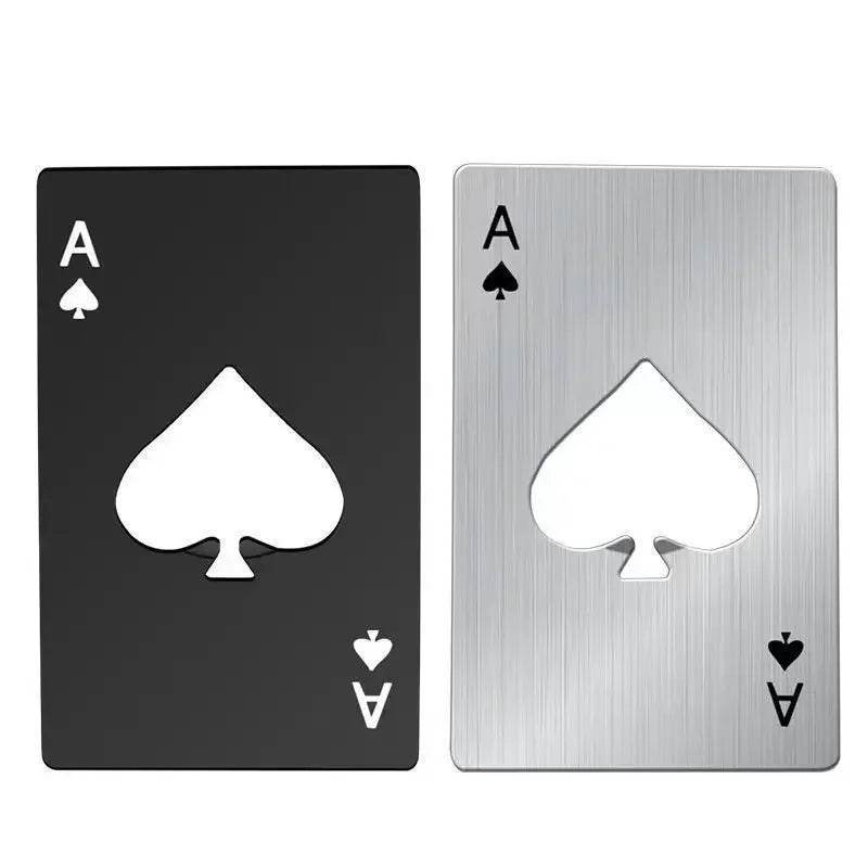 AcePop™ – Stainless Steel Poker Card Bottle Opener - PRO COOK GEAR