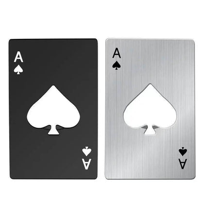 AcePop™ – Stainless Steel Poker Card Bottle Opener - PRO COOK GEAR