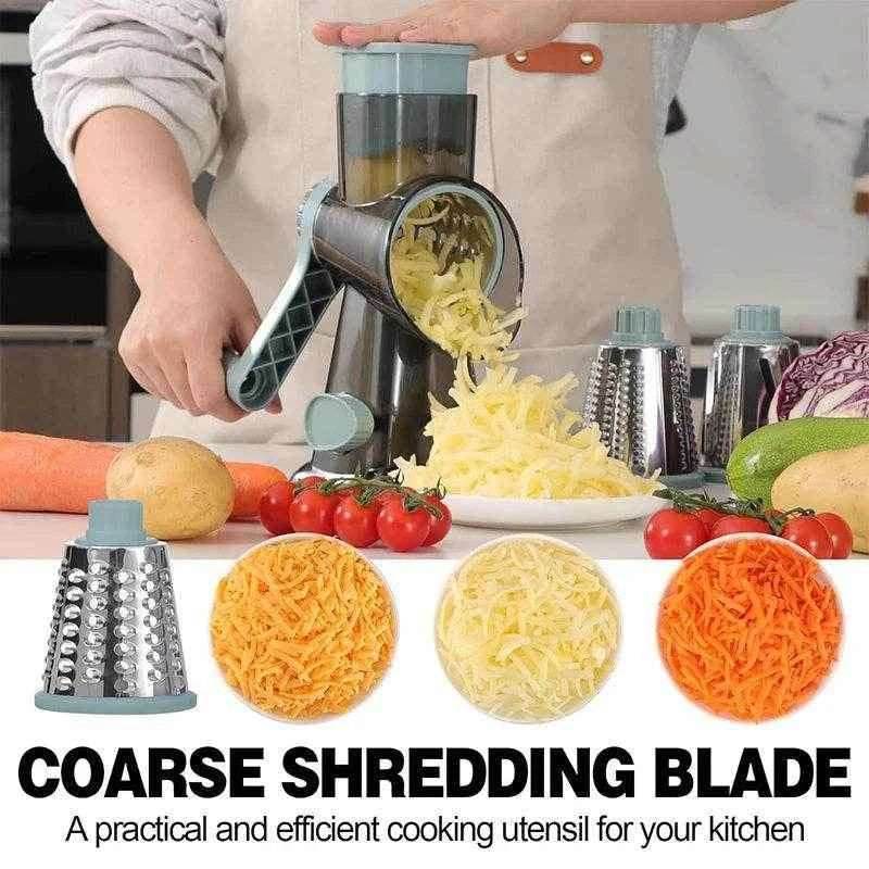 3-in-1 Rotary Grater & Slicer - PRO COOK GEAR