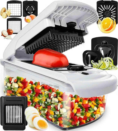 9-in-1 Professional Vegetable Chopper & Spiralizer - PRO COOK GEAR
