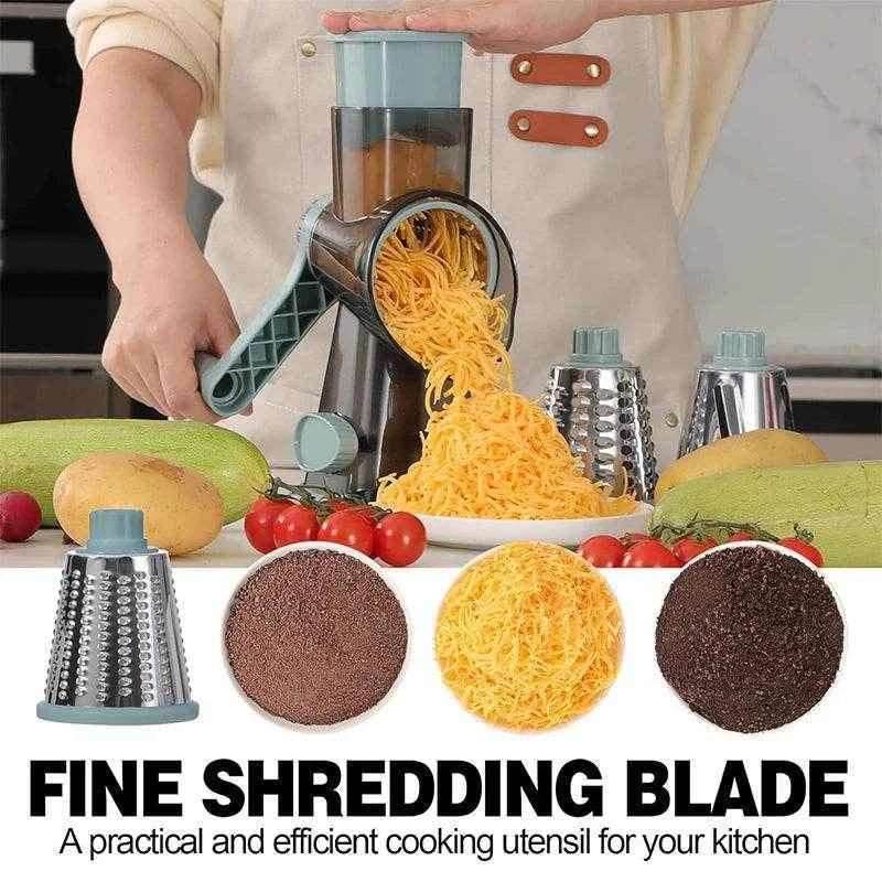 3-in-1 Rotary Grater & Slicer - PRO COOK GEAR