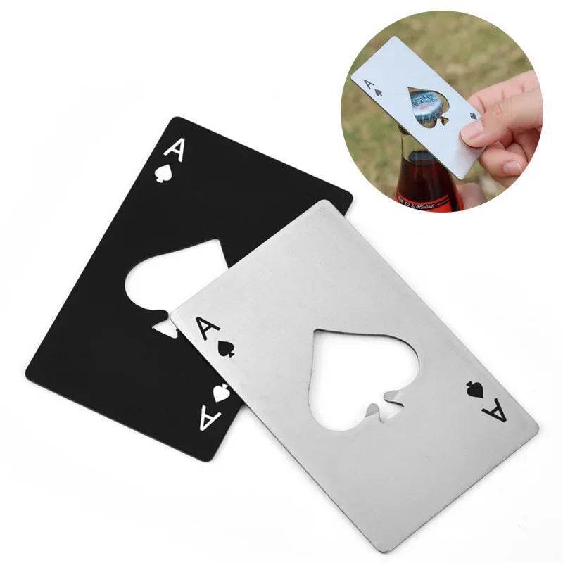 AcePop™ – Stainless Steel Poker Card Bottle Opener - PRO COOK GEAR